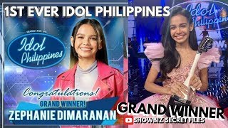 1st Ever Idol Philippines Winner Complete Video  Zephanie Dimaranan 2019 [upl. by Atonsah]