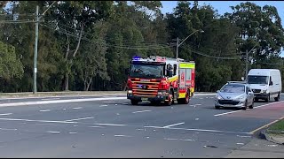 FRNSW Responding with RUMBLERS to Wires Hanging Low on Victoria Road [upl. by Eal972]