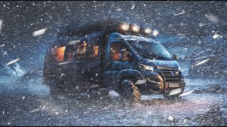 Surviving a Brutal Blizzard Extreme Van Life Winter Camping in SNOW STORM Stuck in Arctic vanlife [upl. by Arriaes]