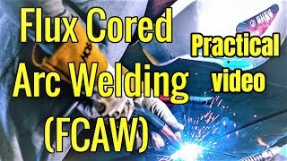 English FCAW  Flux cored arc welding [upl. by Nagud]