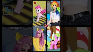 My Little Pony Challenge rainbowdash vs fluttershy mayamystic cosplay mlp [upl. by Iturhs]