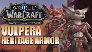 Vulpera Heritage Armor  In Game Preview  Battle for Azeroth [upl. by Butch]