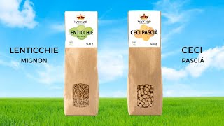 Legumi BIO  Lenticchie Mignon e Ceci Pascià  Diora INternational [upl. by Htezil952]