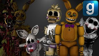 Gmod FNAF  Running From Spooky Animatronics In A Colored Maze [upl. by Cosenza]