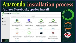 Anaconda Navigator  How to install Anaconda Spyder  Jupyter Notebook on Windows 1011 2024 [upl. by Wenn325]