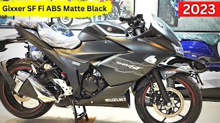 Suzuki Gixxer SF Fi ABS 2023 । Matte Black Colour Review । Bike City Official Video [upl. by Theressa802]