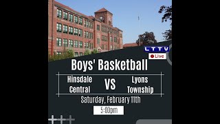 Varsity Boys Basketball  Lyons Township vs Hinsdale Central [upl. by Hewett]