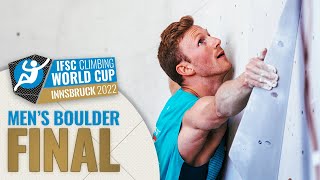 Mens Boulder final  Innsbruck 2022 [upl. by Aynotel]