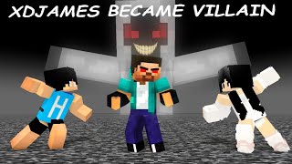 MONSTER SCHOOL XDJAMES BECAME VILLAN  HEEKO AND HAIKO  MINECRAFT ANIMATON [upl. by Sessylu]