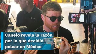 Canelo Álvarez revela la razón por la que decidió volver a pelear en México [upl. by Eniliuqcaj727]