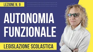 Autonomia funzionale delle istituzioni scolastiche [upl. by Aihsekyw]