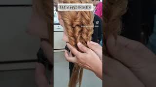 Hairstyle Tutorial treading braid ✨️ shorts viral [upl. by Hillari221]