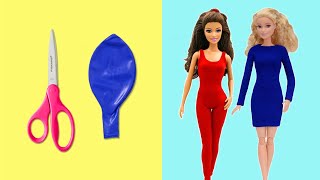 8 DIY Easy Stunning Barbie Dresses  Barbie doll Hacks and Crafts [upl. by Hpeseoj]