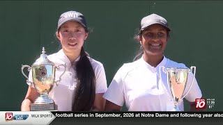 Two Okemos golfers win the Michigan Girls’ Junior Amateur Championship [upl. by Yentirb]