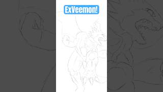 ExVeemon Veemon’s best evolution I think veemon digimon digitaldrawing evolution [upl. by Ardnuhsed447]