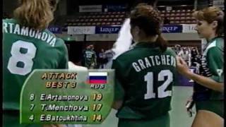 Volleyball  Russia vs Japan 1996 World Grand Prix Sendai Part66 [upl. by Rosenblast824]