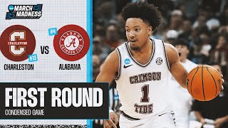 Alabama vs Charleston  First Round NCAA tournament extended highlights [upl. by Rhyner]