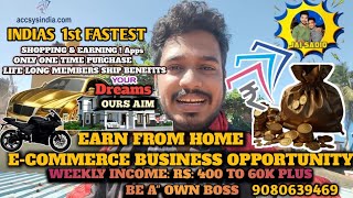 🫂 join in Accsys Indiacom shopping 🛒🛍️ amp Earnings apps Tamilnadu no 1 company 9080639469 💸 [upl. by Publias]