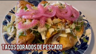 TACOS DORADOS DE PESCADO [upl. by Ahsimet]