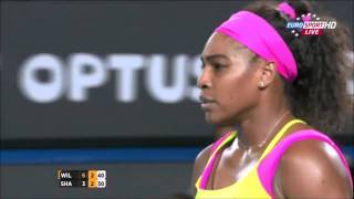 Sharapova vs Williams  Battle of cmon AO FINAL 2015 [upl. by Ecnerwal]