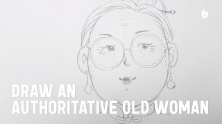 Learn how to draw manga easily Draw an authoritative old woman [upl. by Paymar753]