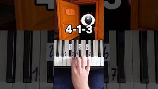 DOORS Theme Piano Tutorial shorts [upl. by Euqinahs]