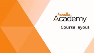 Course layout in Moodle [upl. by Robbin12]