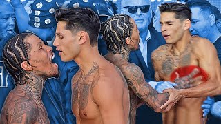 GERVONTA DAVIS VS RYAN GARCIA • HEATED FULL WEIGH IN amp FACE OFF VIDEO [upl. by Anerak229]