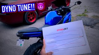 DYNO TUNE on my NINJA 650 DynoJet Power Commander [upl. by Nyleahs]