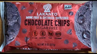 Lakanto Sugar Free Monk Fruit amp Erythritol Sweetened Chocolate Chips Review [upl. by Kotto484]