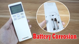 How to Fix Mitsubishi AC Remote Not Work Batteries Corrosion [upl. by Perusse]