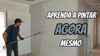 Como Pintar Parede Com Big Rolo pintura tinta [upl. by Hsirehc364]