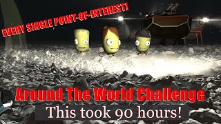 Around the World in 90 Hours Challenge  Visiting EVERY SINGLE POI on Kerbin KSP KSPChallenge [upl. by Anoval]