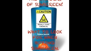 The dangers of popular store bought sunscreens what to look for when buying sunscreen [upl. by Waldner256]