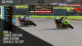 Rnd 4 Three Sisters  OMG Racing Ohvale 110 Cup  Rich Energy British Mini Bikes [upl. by Herrah223]