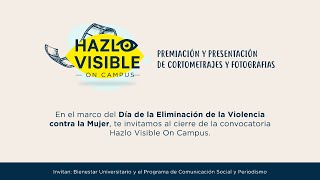 Hazlo visible conversatorio en torno a un campus seguro y libre de acoso [upl. by Itsyrk]