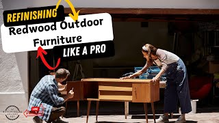 Refinish Redwood Outdoor Furniture Like a Pro StepbyStep DIY Guide [upl. by Evreh]