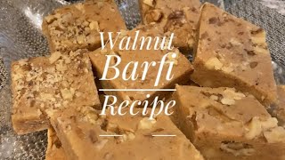 Eid Mithai Recipe Instant walnut barfi Akhrot ka halwa recipe by Recipe Street [upl. by Annaihs635]