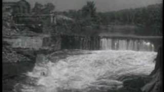 Magnesium Plant Fire During 1955 Quinebaug River Flood in Putnam Connecticut [upl. by Torey107]