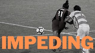 Soccer Ref Tips  Not Playing The Ball Impeding 1 [upl. by Pacorro]