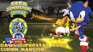 SEGA Superstars Tennis  Day 6  Superstars Mode  Curien Mansion  Wimbledon2016 [upl. by Naujek291]