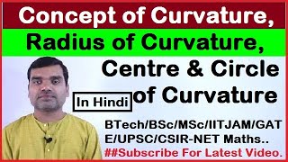 Curvature Radius of Curvature and Centre of Curvature in hindi [upl. by Zoller]