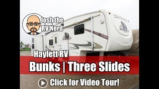 Sold 2007 Cedar Creek 33LBHTS Silverback Triple Slide Used Bunkhouse Fifth Wheel RV [upl. by Hacim]