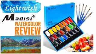 Better than Kuretake Gansai Tambi Madisi Watercolor by Lightwish Review [upl. by Lunnete]