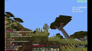 Minecraft 1152 Random Seed Glitchless Speedrun in 375353 PB on 14032023 [upl. by Nitsua897]