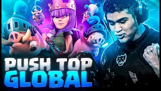 PUSHZINHO TOP GLOBAL COMEÇO DE TEMPORADA  CLASH ROYALE AO VIVO [upl. by Nadroj]