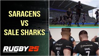 Rugby 25  Saracens Vs Sale Sharks Gameplay Rugby 25 Patch Update [upl. by Pasol]