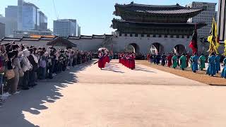 Gyeongbokgung Palace Changing of the Guard [upl. by Nwhas]