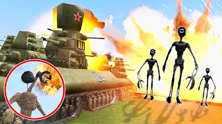 NUCLEAR TANK vs MONSTERS Garrys Mod [upl. by Samau966]