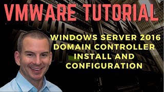 Windows Server 2016 Domain Controller Install and Configuration in VMware Workstation [upl. by Noyahs]